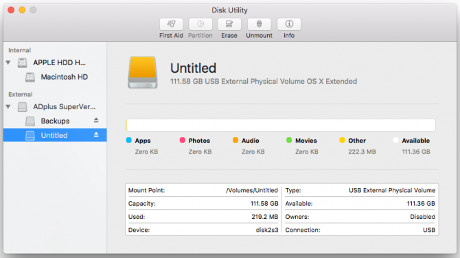 mac disk utility fat32